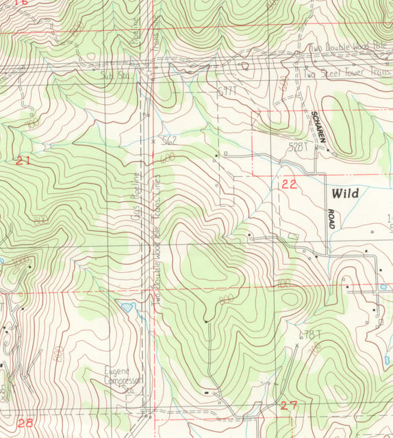 Topographical Map Detail